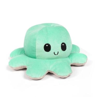 Imagem de Pelúcia Polvo Humor Bipolar Reversível Rosa E Verde