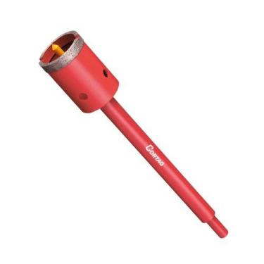 Imagem de Serra Copo Diamantada 40mm Com Haste - Cortag Para Alvenaria, Cerâmica E Telhas