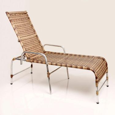 Imagem de Espreguiçadeira Em Alumínio Piscina Jardim Capuccino