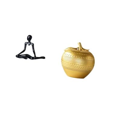 Imagem de Fenteer Estátua de Pensador Abstrato Criativo, Estatueta de Resina, Escultura Moderna Única, Ornamento para Quarto, Entrada, Mesa, Estante, Sala de Jantar, Pr