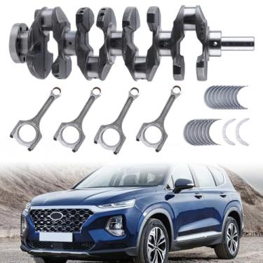Imagem de KAMDKI 231112G200 2.4L Kit de rolamentos da biela do virabrequim do motor adequado para Hyundai Santa Fe Sonata Kia Optima Sorento Sportage 23111-2G200 231112G230 72RZ62GF00 23510-2G540 21020-21020
