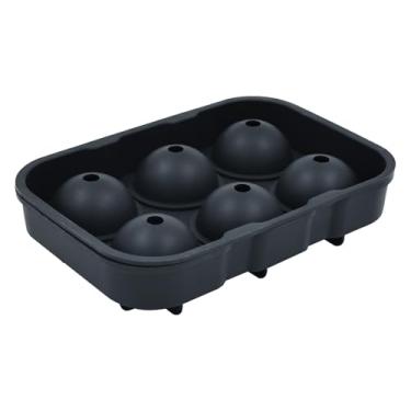 Imagem de Bandeja de silicone de tamanho grande, capa esférica de hóquei no gelo, molde de congelamento para uísque, bandejas de gelo de derretimento lento sem BPA para freezer, perfeita para bebidas geladas
