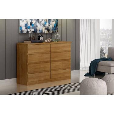 Imagem de Cômoda para Quarto 8 Gavetas - Bello-Cumaru - Móveis Novo Horizonte