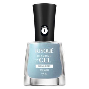 Imagem de Esmalte Risqué Diamond Gel Nova Cor Azul Capri 9,5ml