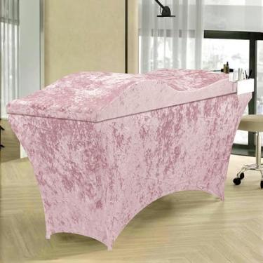Imagem de Topo de espuma para cama de cílios, mesa de massagem, colchão de espuma de alta densidade, almofada ergonômica curvada para cama de cílios para salão de beleza