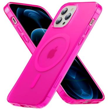 Imagem de Yzoiko Capa para iPhone 12 Pro Max, [3,5 m testada contra quedas e compatível com MagSafe] Capa de celular translúcida fosca à prova de choque anti-impressão digital para iPhone 12 Pro Max de 6,7