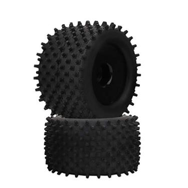 Imagem de Pneu RC, pneu de borracha de 155 mm RC On Road pneus de carro 82 mm Hub roda peças de atualização para Monster Truck 1/8 RCRacing Car