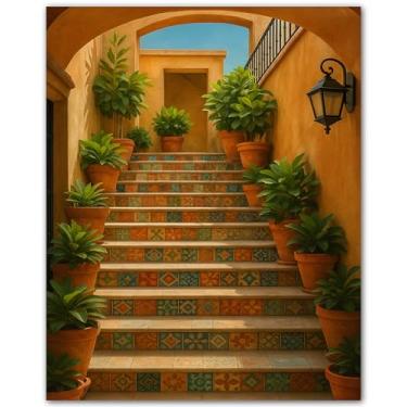 Imagem de ZUKIY Galeria de parede vibrante da cultura mexicana - pôster mexicano colorido - decoração de arte de parede do México para sala de estar, cozinha, escritório em casa - impressão sem moldura 20 x 25