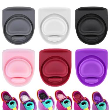 Imagem de 6 peças de rolha de substituição de vedação de borracha compatível com Owala Freesip 680.4 g 947.2 g, tampa superior da garrafa, inserção, bico, junta de silicone, peças de reposição acessórios para