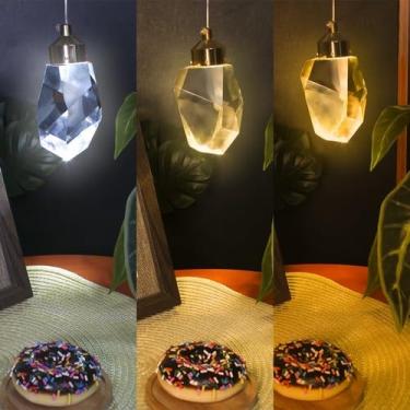 Imagem de Pendente Cristal K9 Dourado Moderno Led Quente Luxo Dourado