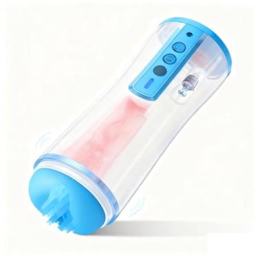 Imagem de Male Masturbator,Realistic Pocket Pussy Vagina Textured Lifelike Soft and Fleshy Texture,Penis Training Masturbators Sex Machine Toy for Men Z/Y2 (L)