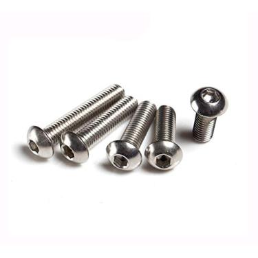 Imagem de Parafusos autorroscantes, parafusos auto-roscantes de aço inoxidável, parafuso de cabeça hexagonal M2 parafuso de soquete rosca hexagonal Allen Parafusos de máquina de cabeça redonda cilíndrica