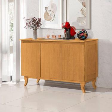 Imagem de Aparador Buffet Monterrey Imbuia 3 Portas Vintage Design Retrô