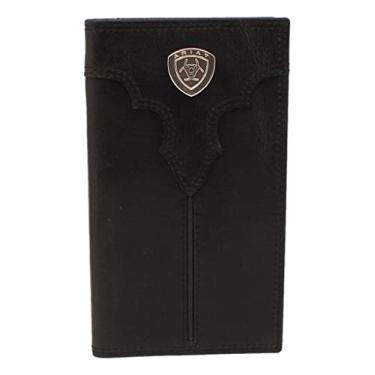 Imagem de Ariat Western Wallet Mens Rodeo Center Bump Shield Black A3549701