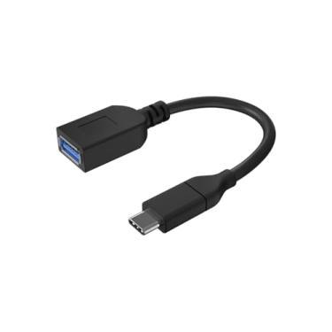 Imagem de Monoprice Cabo USB e Lightning – 0,15 metros – Preto | Essentials 3.1 USB-C para USB-A fêmea Gen 1, 3A, 5 Gbps, para Samsung Galaxy S9 S8 Note 8, Pixel, LG V30 G6 G5, Nintendo Switch – Select Series