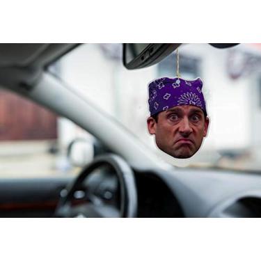 Imagem de Aromatizador de ar de carro inspirado no escritório da ASVP Shop Prison Mike Michael Scott – Pacote com 2