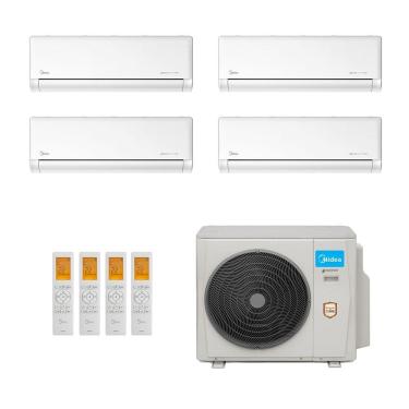 Imagem de Ar-Condicionado Multi Split Inverter Midea 42.000 (1x Evap HW 9.000 + 3x Evap HW 12.000) Quente/Frio 220V