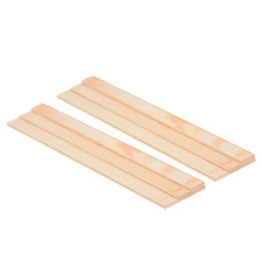 Imagem de predolo Conjunto de 6 peças de guias de madeira para rolo de massa, réguas de medição, régua para biscoitos, rolo de massa portátil, espátula para massa, guia