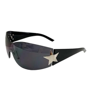 Imagem de Moda óculos de sol mulheres luxo tendência shades pink goggles(yj092)