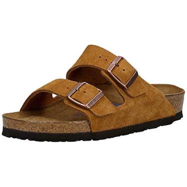 Imagem de Birkenstock Sandália feminina Arizona macia com palmilha, Vison marrom, 11.5