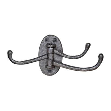 Imagem de Generic Gancho de parede em ferro fundido para pátio, suporte de parede decorativo retrô para plantas, porta-chaves para jaquetas, roupões e de entrada, 21.5 Cm X 9.2 Cm