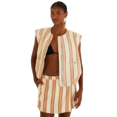 Imagem de Short Saia Farm Rio Estampado Listras Lene-Feminino