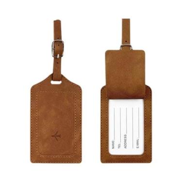 Imagem de Conjunto De Porta-Passaporte Em Couro Com Bloqueio RFID E Etiqueta De 