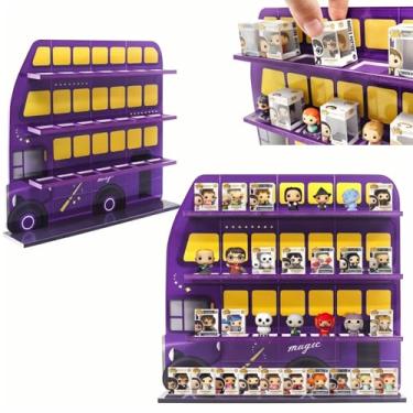 Imagem de AUFGELD Display Compatible with Funko Bitty, Harry Series, Night Bus Shelf for Bitty Pops, Wallmountable Shelf