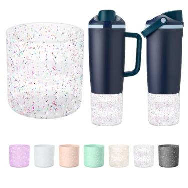 Imagem de BKBY Bota superior de silicone compatível com garrafas e copos FreeSip Sway Owala de 850 g e 1,134 g, capa de proteção grande antiderrapante para copo e garrafa Freesip Sway