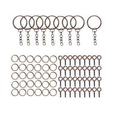 Imagem de Kit De Acessórios Para Fazer Joias Com Anéis De Chave De Resina Epóxi 