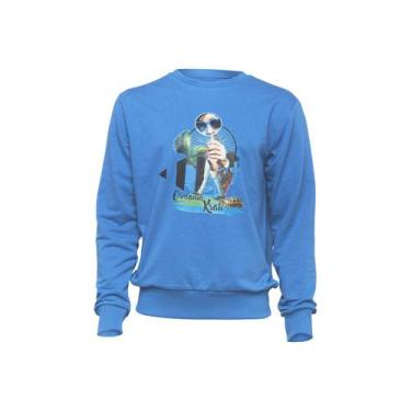 Imagem de Moletom Masculino Nature King Of The Forest Biggdesign, Azul, P