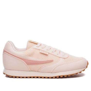 Imagem de Tênis Feminino Fila Renno Classic Casual Rosé/Bege, Rose, 36