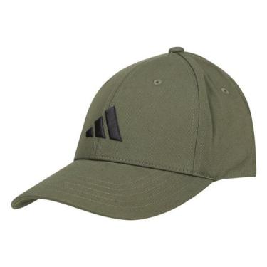 Imagem de Boné Adidas Aba Curva Strapback Essentials Logo, Verde, Preto, P/M