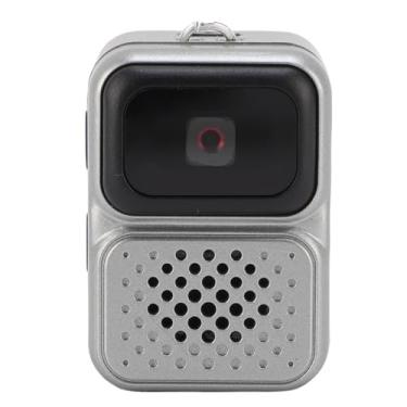 Imagem de Jopwkuin Câmera Minúscula Com Chaveiro Portátil Full HD 1080P FHD Câmera retrô do Tamanho do Polegar para Entusiastas da Fotografia Nano de Vídeo para Viajantes ABS 1,38x0,98x0,79 Polegadas (Cinza)