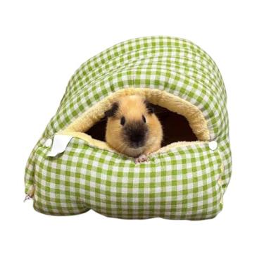 Imagem de Copfeu Cama para animais de estimação espaçosa extra acolchoada para porquinhos da índia, hamsters, chinchilas, gatinhos, filhotes e outros animais de estimação pequenos (verde, grande)