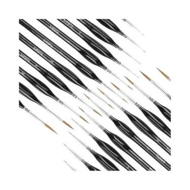 Imagem de Conjunto De Pincéis De Detalhe Fino 11/22 Peças, Pincéis Miniatura Res