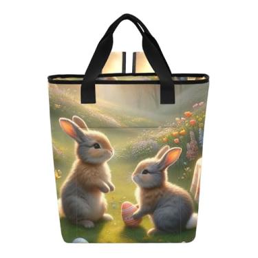 Imagem de Bolsa térmica para garrafa de ovos de coelhinho da Páscoa, 36 latas, bolsa térmica macia para viagens