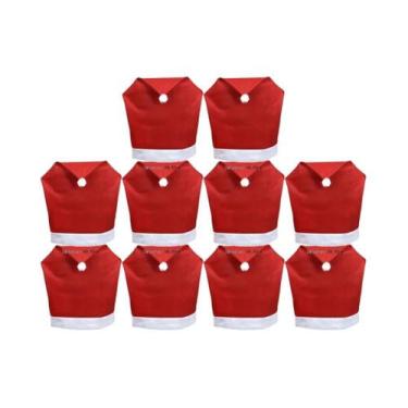 Imagem de Capas De Cadeira De Natal Com Tema De Papai Noel 1-10PCS Decoração De 