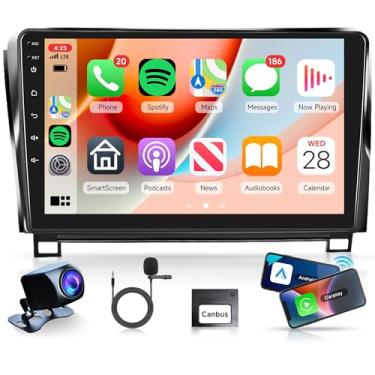 Imagem de Rádio estéreo 4 núcleos 4G + 64G Android 13 para Toyota Tundra 2007-2013 para Toyota Sequoia 2008-2018, Rimoody Wireless Carplay Android Auto GPS WiFi 10,1 polegadas, tela sensível ao toque, Bluetooth