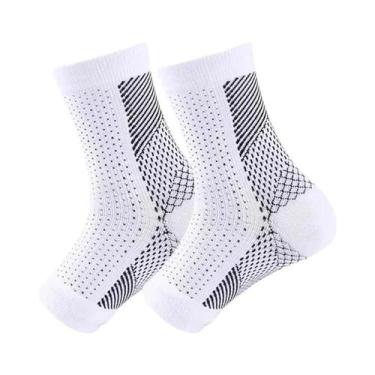 Imagem de Meias De Compressão Para Tornozelo 5 Pares Esportivas Para Corrida E F