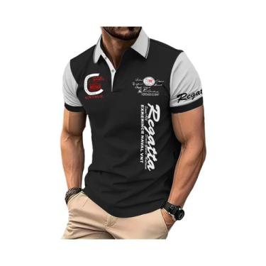 Imagem de Camisa Polo Masculina De Verão 2025 De Manga Curta Casual Confortável 
