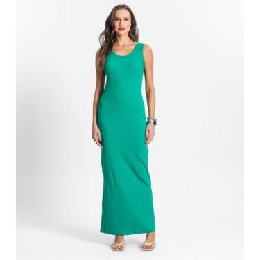Imagem de Vestido Midi De Ribana Feminino Endless Verde, M, Verde