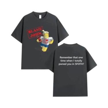 Imagem de Camiseta Engraçada Blame John Meme Para Homens E Mulheres, Algodão, Ma