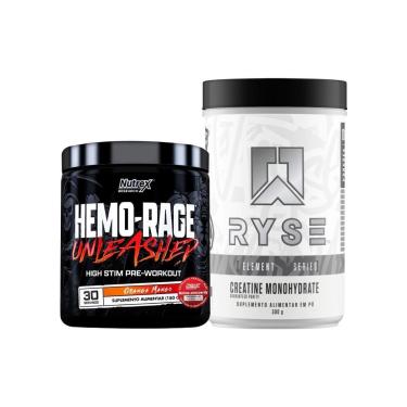Imagem de Kit Creatina Monohidratada 300g Ryse Supps + Pré Treino Ultra Concentrado 180g Nutrex-Unissex