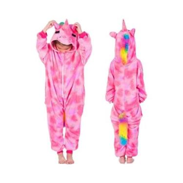 Imagem de Conjunto De Pijamas Kigurumi Unissex Para Crianças, Unicórnio Panda, M