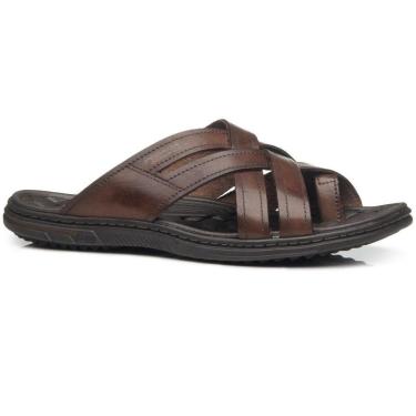 Imagem de CHINELO PEGADA EM COURO REF 133305 MASCULINO-Masculino