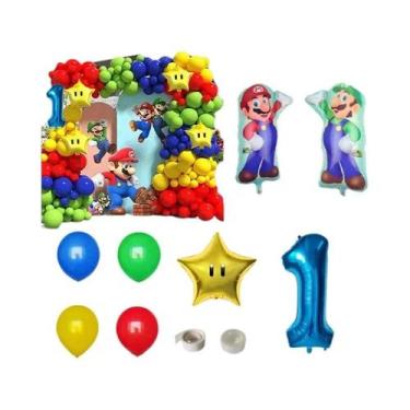 Imagem de Decoração De Balões De Folha Para Festa De Aniversário Infantil Super 