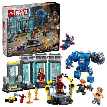Imagem de Brinquedo de construção LEGO Marvel Iron Man`s Laboratory 76315