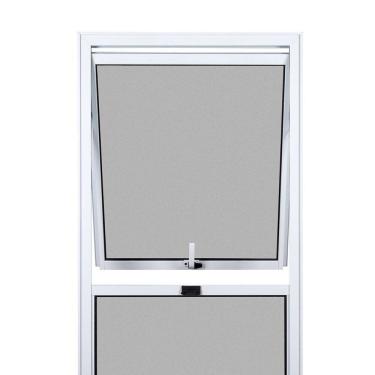 Imagem de Janela Maxim-Ar 1 Secção Bandeira Fixa Inferior Vidro Mini Boreal 100X50 Topsul  Esquadrisul Branco