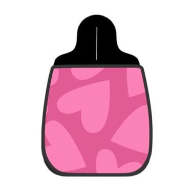 Imagem de Lixeira De Carro Organizador Lixinhocar Corações Rosa Tons Suaves
